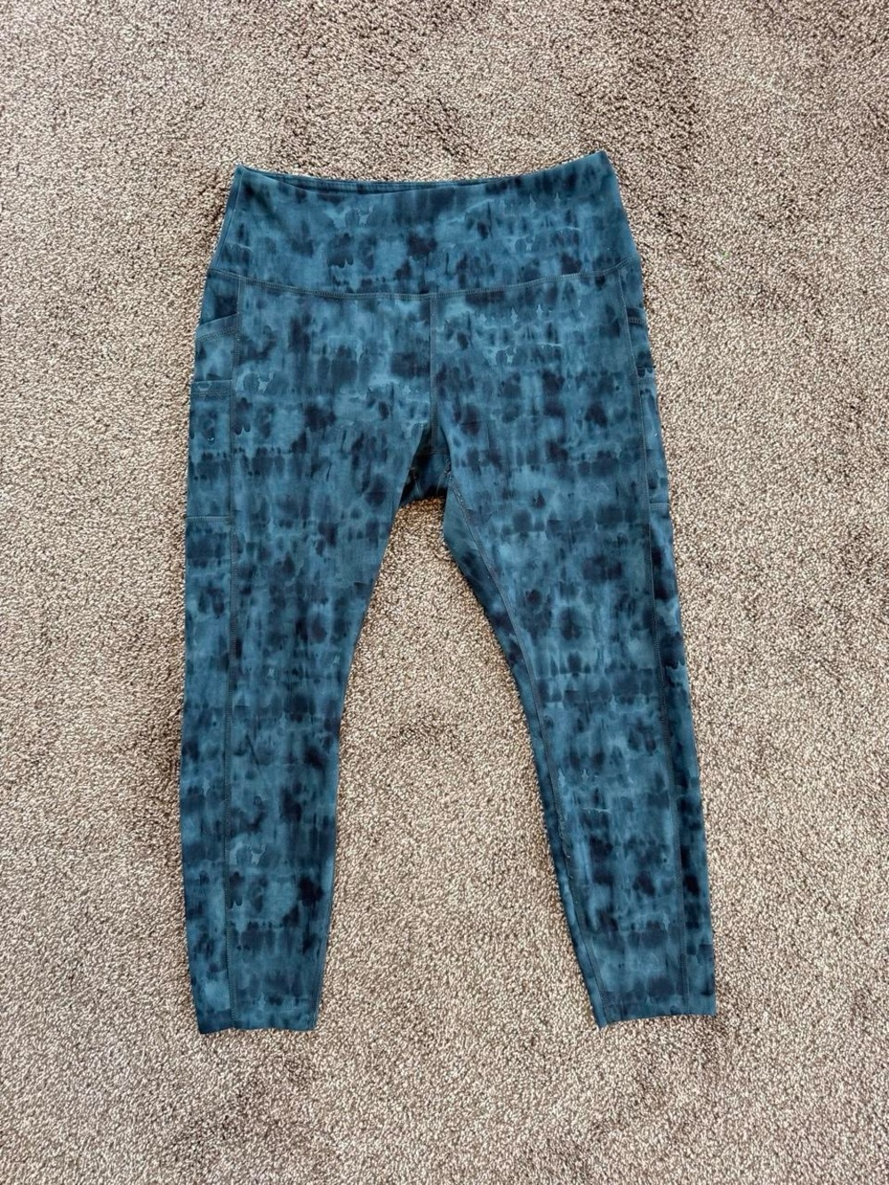 RBX Teal and black active leggings